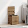 vidaXL Storage Box with Storage Artisan Oak 11.81 x 13.78 x 13.78 in