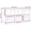 vidaXL TV Cabinet Sonoma Oak Engineered Wood TV Cabinet Rectangular