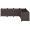 vidaXL Garden Planter Brown Polypropylene Large Modular Garden Planter