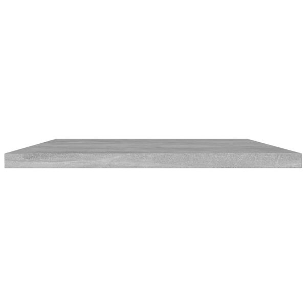 vidaXL Shelf Set of 4 Concrete grey Engineered wood 39.4 x 7.9 x 0.6 in