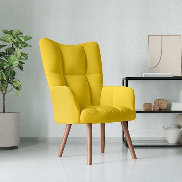 vidaXL Relaxing Chair Mustard Yellow