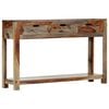 vidaXL Console Table Grey Solid Acacia Wood 47.2 in Console Table