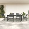 vidaXL Garden Dining Set Black