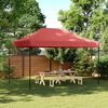 vidaXL Party Tent Burgundy, Black