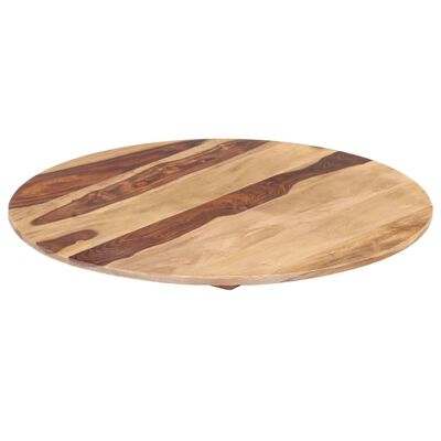 vidaXL Table Top Ø19.7"x(0.98"-1.06") Solid Sheesham Wood Round