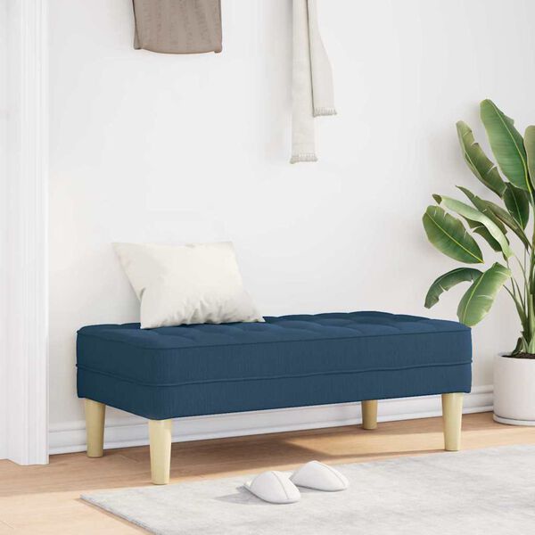 vidaXL Bench Blue 113 x 57 x 39 cm fabric