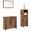 vidaXL Bathroom Furniture Set Old wood Engineered wood, glass Medium