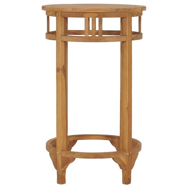 vidaXL Bar Table Teak Solid teak wood Compact Durable Bar Table