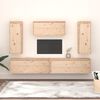 vidaXL TV Stands 5 pcs Solid Wood Pine
