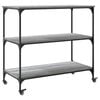 vidaXL Kitchen Trolley Gray Sonoma 40.2"x19.7"x37.4" Engineered Wood