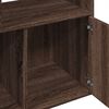 vidaXL Bookcase Brown oak Engineered wood Large Bookcase Rectangular