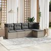 vidaXL Garden Sofa Set Light grey, Dark grey