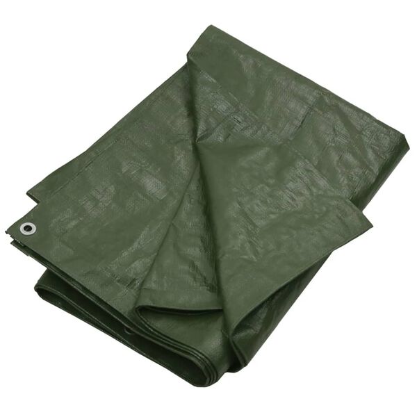 vidaXL Tarpaulin 0.6 oz/ft&sup2; 26.2'x26.2' Green HDPE