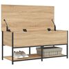 vidaXL Storage Bench Sonoma oak Engineered wood, metal 39.4 in