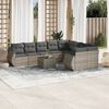 vidaXL Garden Sofa Set Light grey, dark grey