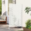 vidaXL Privacy Screen White 39.37 x 19.69 x 70.87 in Steel