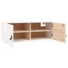 vidaXL Wall Cabinet White Solid pinewood 31.5 in x 11.8 in x 11.8 in