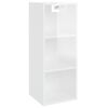vidaXL Wall Cabinet High Gloss White Engineered Wood Medium Wall Cabinet