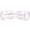vidaXL Sofa Set Brown Velvet (100% polyester), metal, textilene, plywood