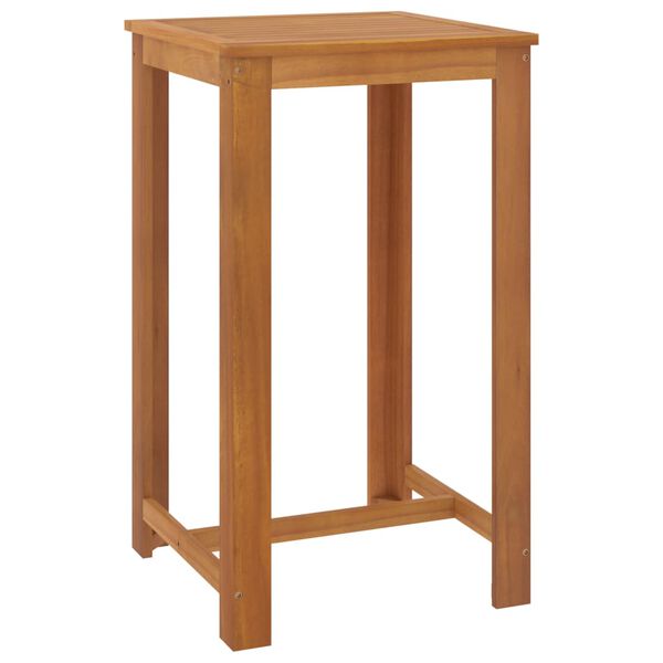 vidaXL 3 Piece Patio Bar Set with Cushions Brown