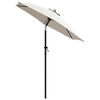 vidaXL Garden Umbrella Sand white and dark gray