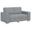 vidaXL Sofa 3 pcs Light Grey Linen-blend Fabric