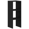 vidaXL Bookcase Black oak Engineered wood Medium Bookcase Rectangular