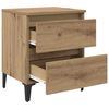 vidaXL Bedside Cabinet 2 pcs artisan oak 40 x 35 x 50 cm