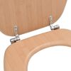 vidaXL WC Toilet Seats 2 pcs with Lids MDF Bamboo Design (2x143927)
