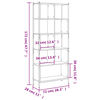 vidaXL Bookcase Sonoma Oak 28.3"x11"x67.7" Engineered Wood