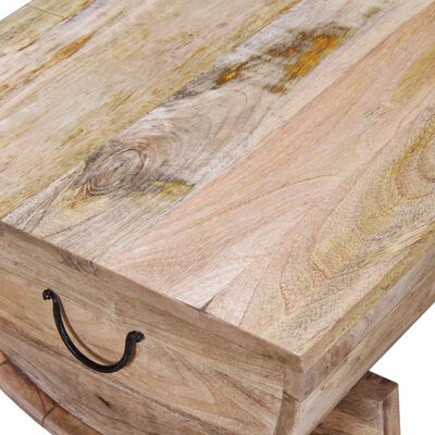 vidaXL Coffee Table Solid Mango Wood 34.6"x19.7"x15.7"
