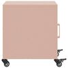 vidaXL Bedside Cabinet Set of 2 Pink Cold-rolled steel Bedside Cabinet