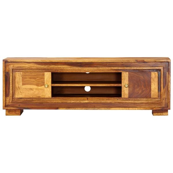 vidaXL TV Cabinet Brown Solid Acacia Wood Medium TV Cabinet