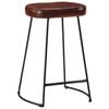 vidaXL Bar Stool Set of 2 Dark Brown