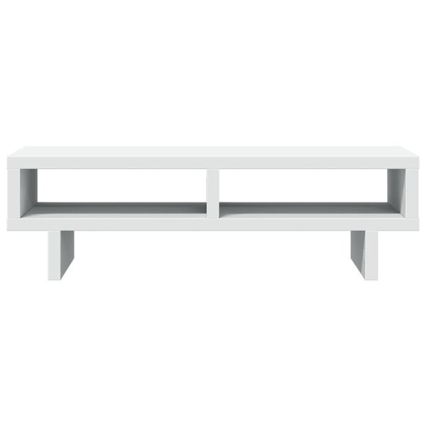 vidaXL Monitor Stand White 19.7x10.6x5.9" Engineered Wood