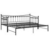 vidaXL Sofa Bed Frame Black Powder-coated metal 35.4x78.7 in