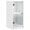 vidaXL Side Cabinet White Engineered wood Medium Cabinet Rectangular