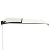 vidaXL Manual Retractable Awning 118.1"x98.4" Cream
