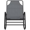 vidaXL Sun Lounger Grey Powder-coated steel, Textilene Medium