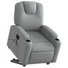 vidaXL Electric Stand Up Massage Recliner Chair Light grey