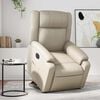 vidaXL Electric Stand Up Massage Recliner Chair Cream