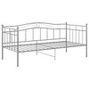 vidaXL Sofa Bed Frame Grey Powder-coated metal Single