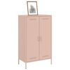 vidaXL Highboard Pink Steel Medium Highboard Rectangular Industrial