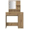 vidaXL Dressing Table Set Artisan oak Engineered wood Standard