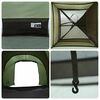 vidaXL Fishing Tent 2-Person Olive Green Waterproof