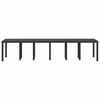 vidaXL Garden Dining Table Anthracite 137.80 x 39.37 x 28.74 in