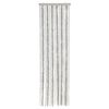 vidaXL Fly Curtain Light Grey and White 22.0x72.8" Chenille