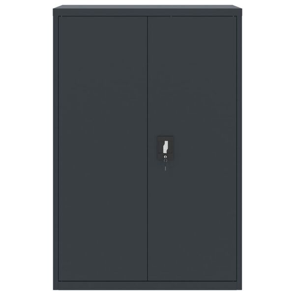 vidaXL File Cabinet Anthracite Powder-Coated Steel Large
