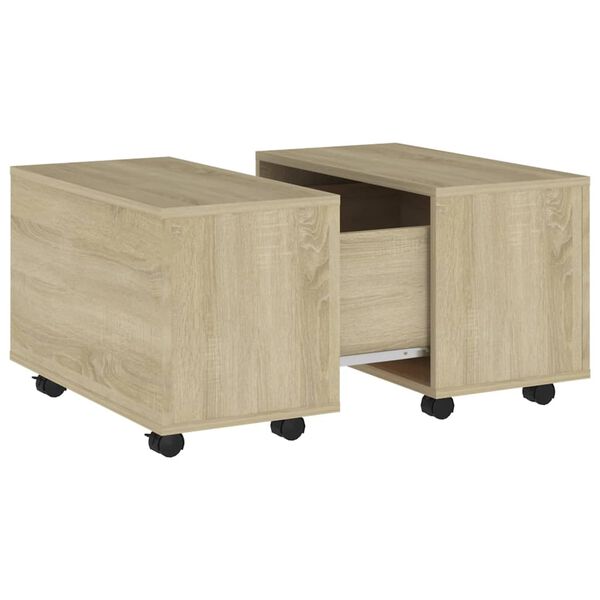 vidaXL Coffee Table Sonoma oak Engineered wood Medium Extendable
