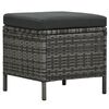 vidaXL Outdoor Dining Set Gray and dark gray